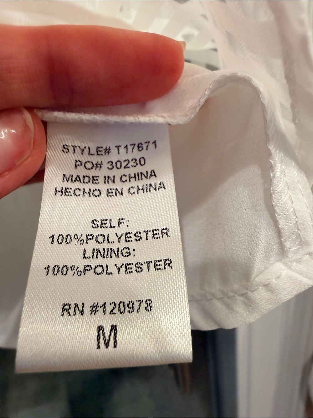 entro White Checked Ruffle Sleeve Blouse - Picture 5 of 5